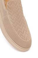 Erkek Bej Desenli Kumaş Loafer | Derimod