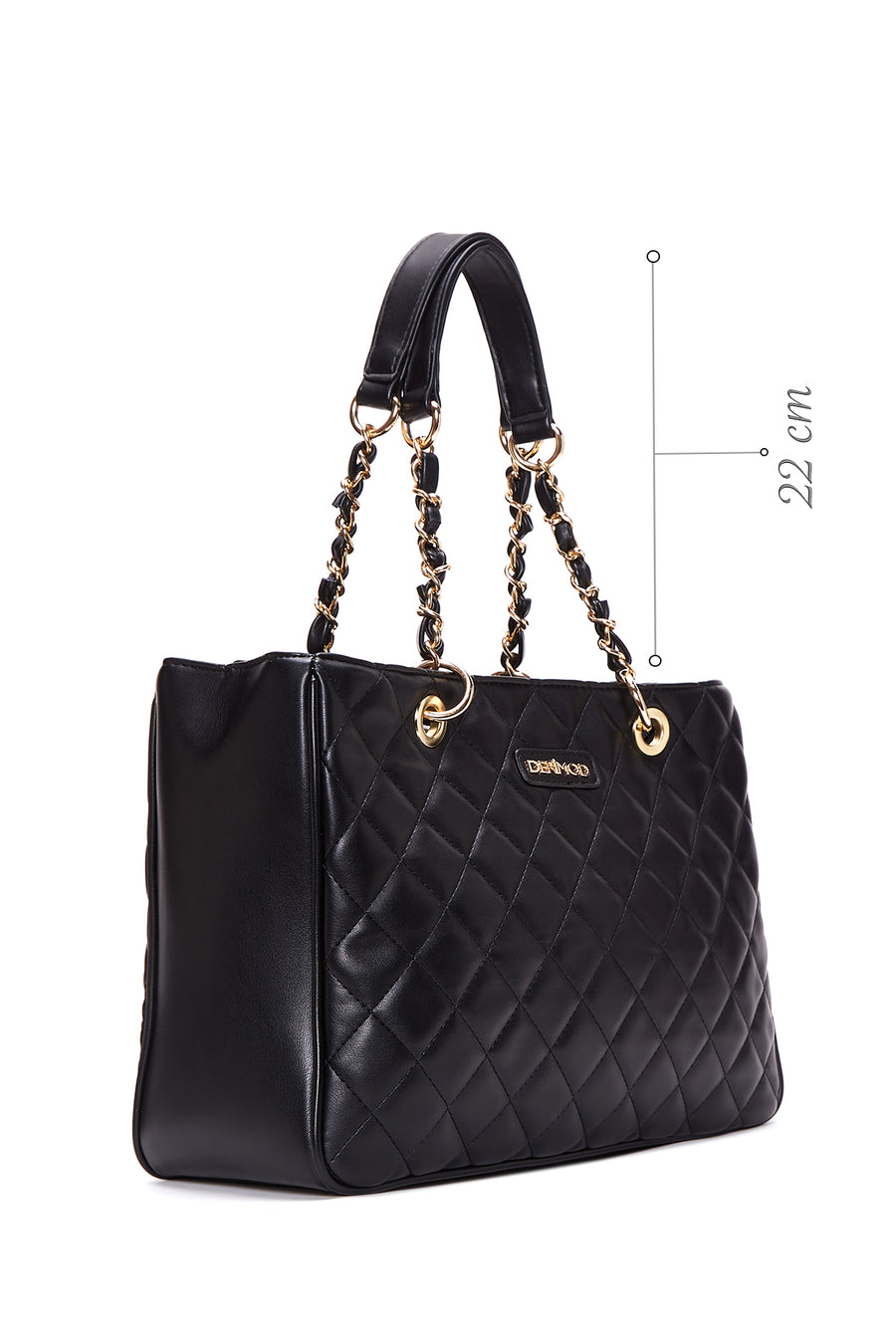 Women's Black Long Strap Quilted Shoulder Bag