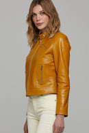 Kylie Women's Leather Jacket | Derimod