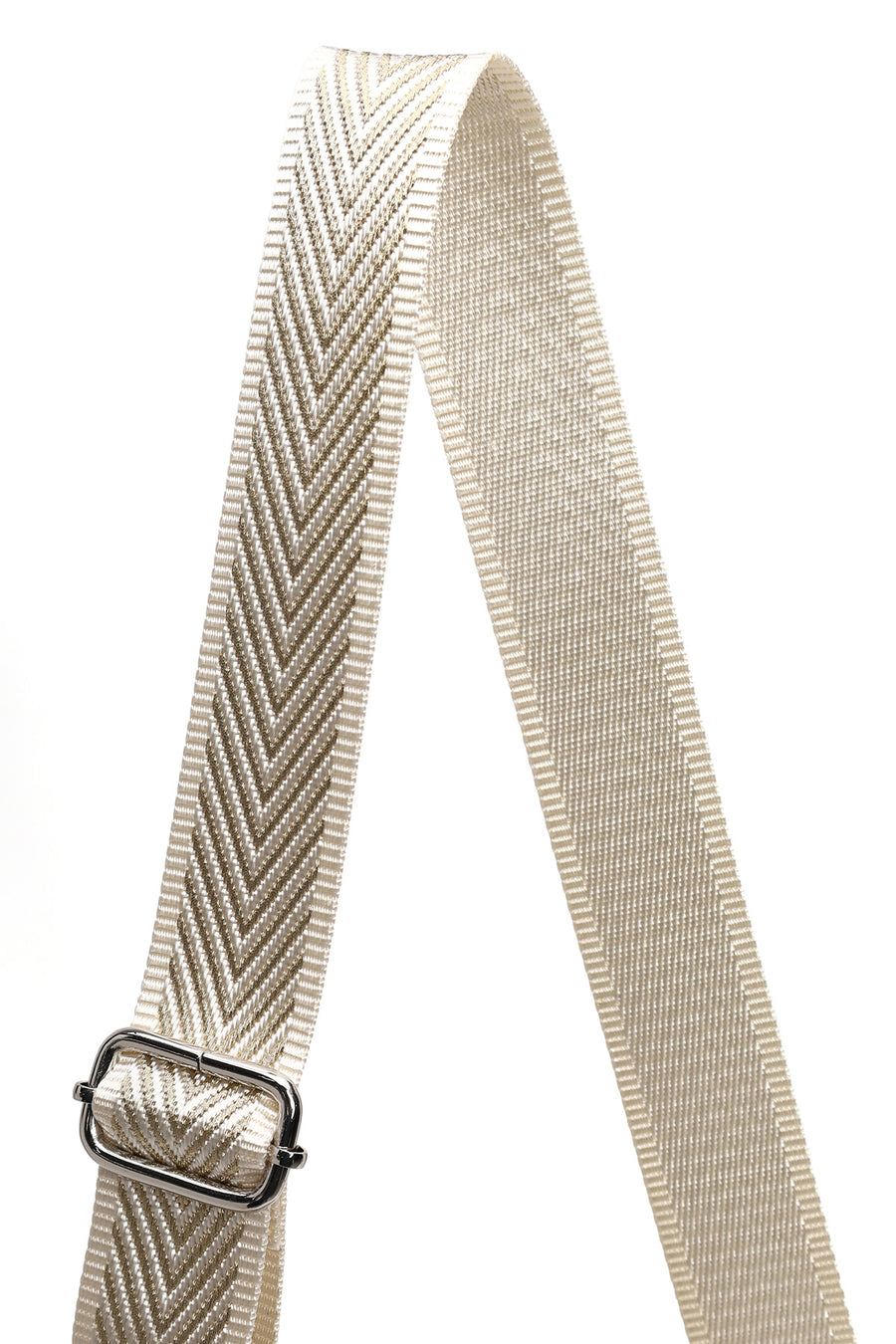 Woman Cream Long-Strap Nubuck Shoulder Bag