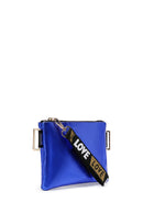 Women's Blue Metallic Portfolio Bag | Derimod