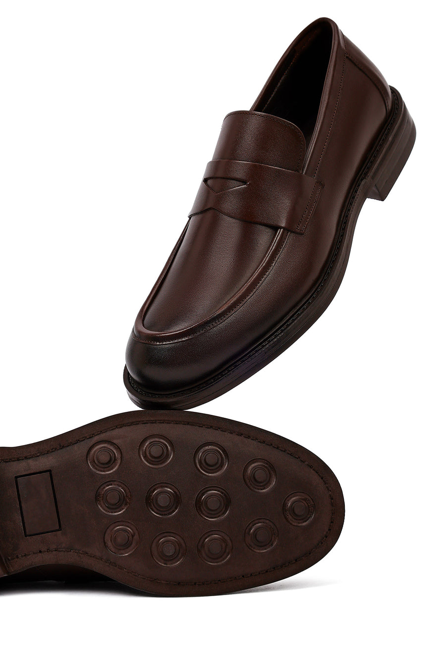 Male Brown Leather Classic Loafer