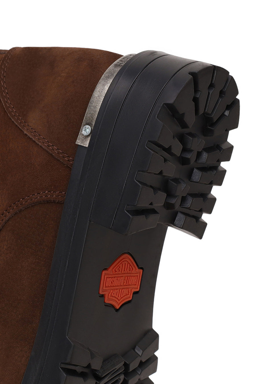 Harley Davidson Woman Brown Rebel Nubuck Leather Combat Boots