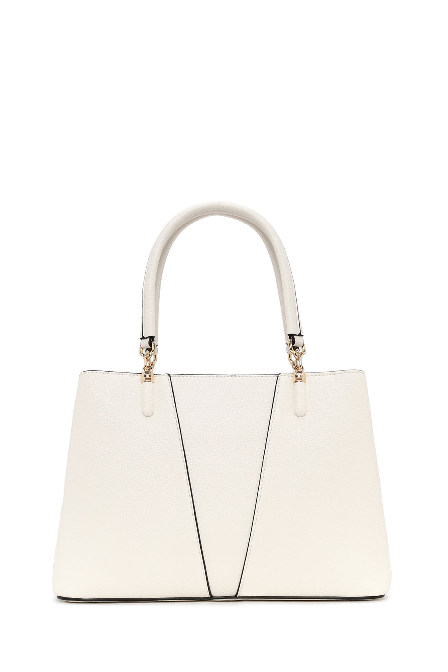 Woman Cream Long-Strap Shoulder Bag
