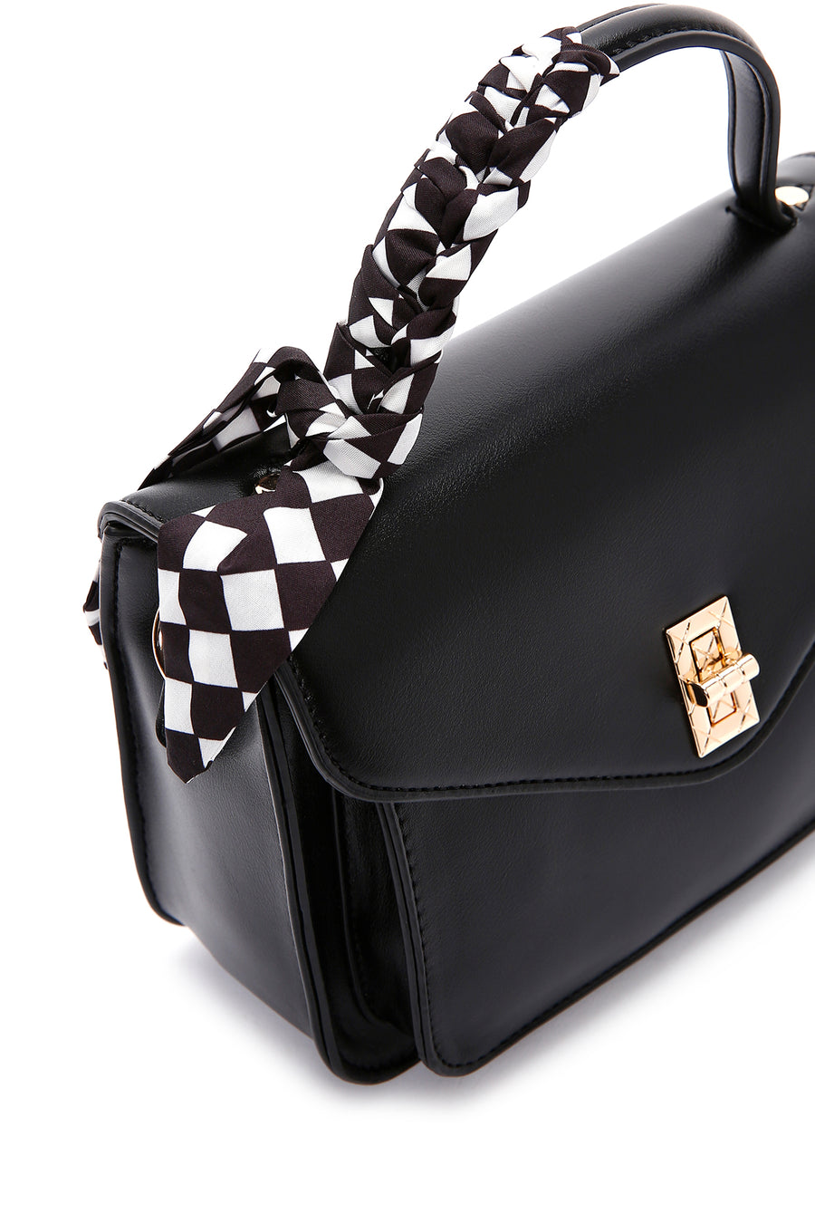 Women's Black Long Strap Shoulder Bag
