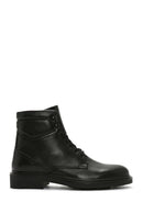 Men's Black Lace-Up Leather Boots | Derimod