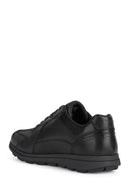 Geox Men's Black Spherica Ec12 Lace-up Leather Casual Sneaker | Derimod