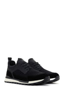 Men's Black Lace-up Leather Sneaker | Derimod