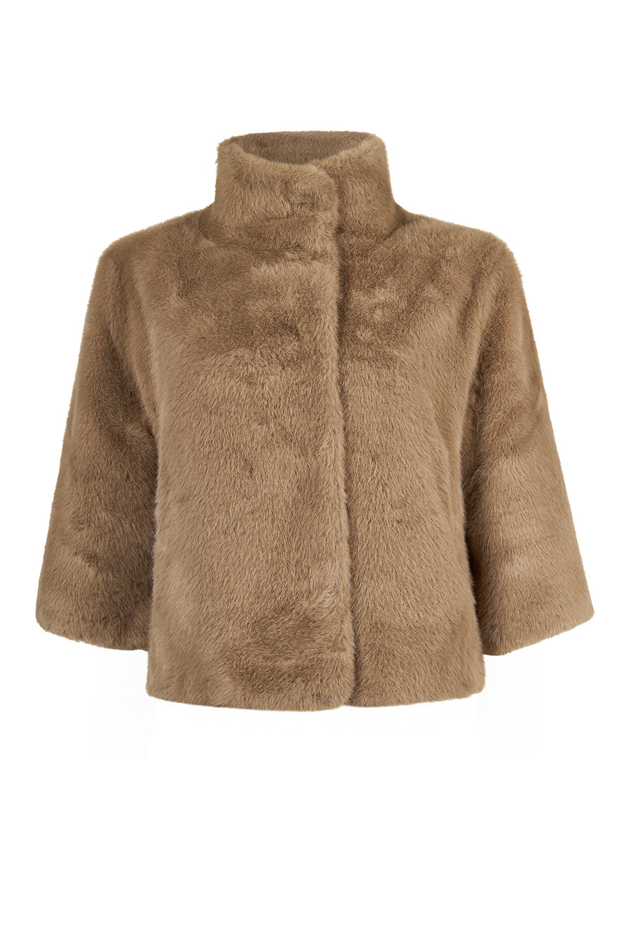 Ampezzo Woman Beige Short Teddy Coats