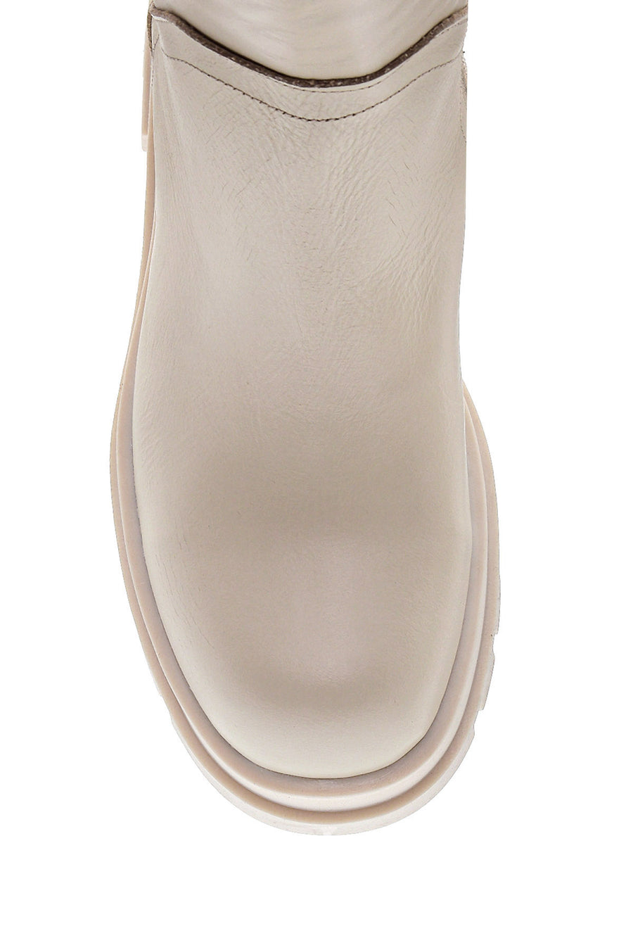 Women's Leather Zippered Boots