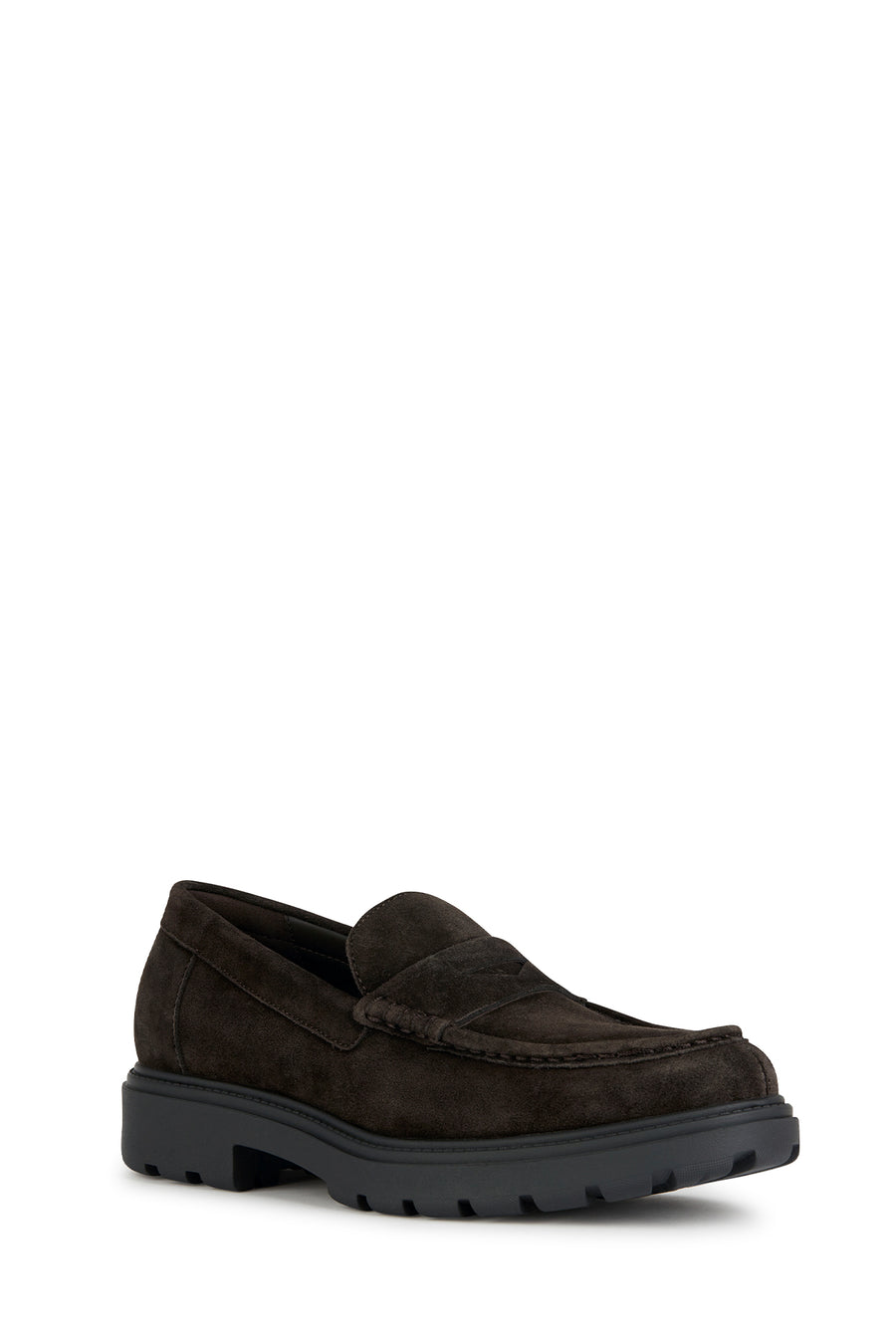 Geox Men's Brown Spherica Ec7 Suede Leather Casual Shoes