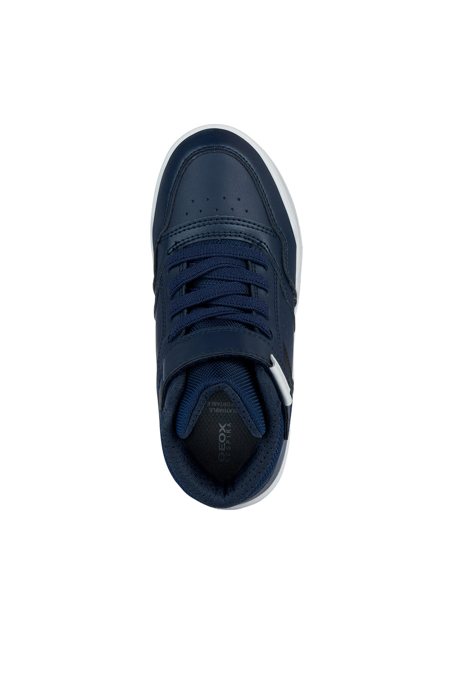 Geox Boys Navy Blue Perth Lace-Up Ankle Sneakers