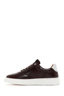 Men's Brown Thick Sole Lace Up Leather Sneaker | Derimod