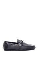 Men's Black Leather Loafer | Derimod