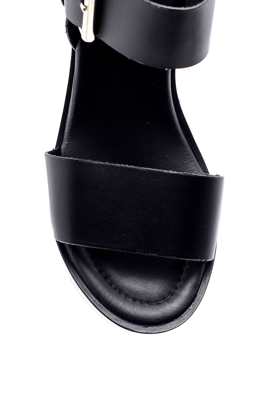 Women's High-Sole Leather Sandals