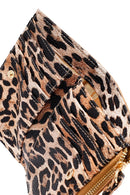 Women's Tan Leopard Wallet | Derimod