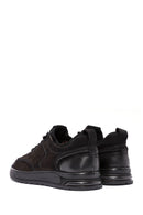 Men's Black Lace-Up Suede Leather Sneaker | Derimod