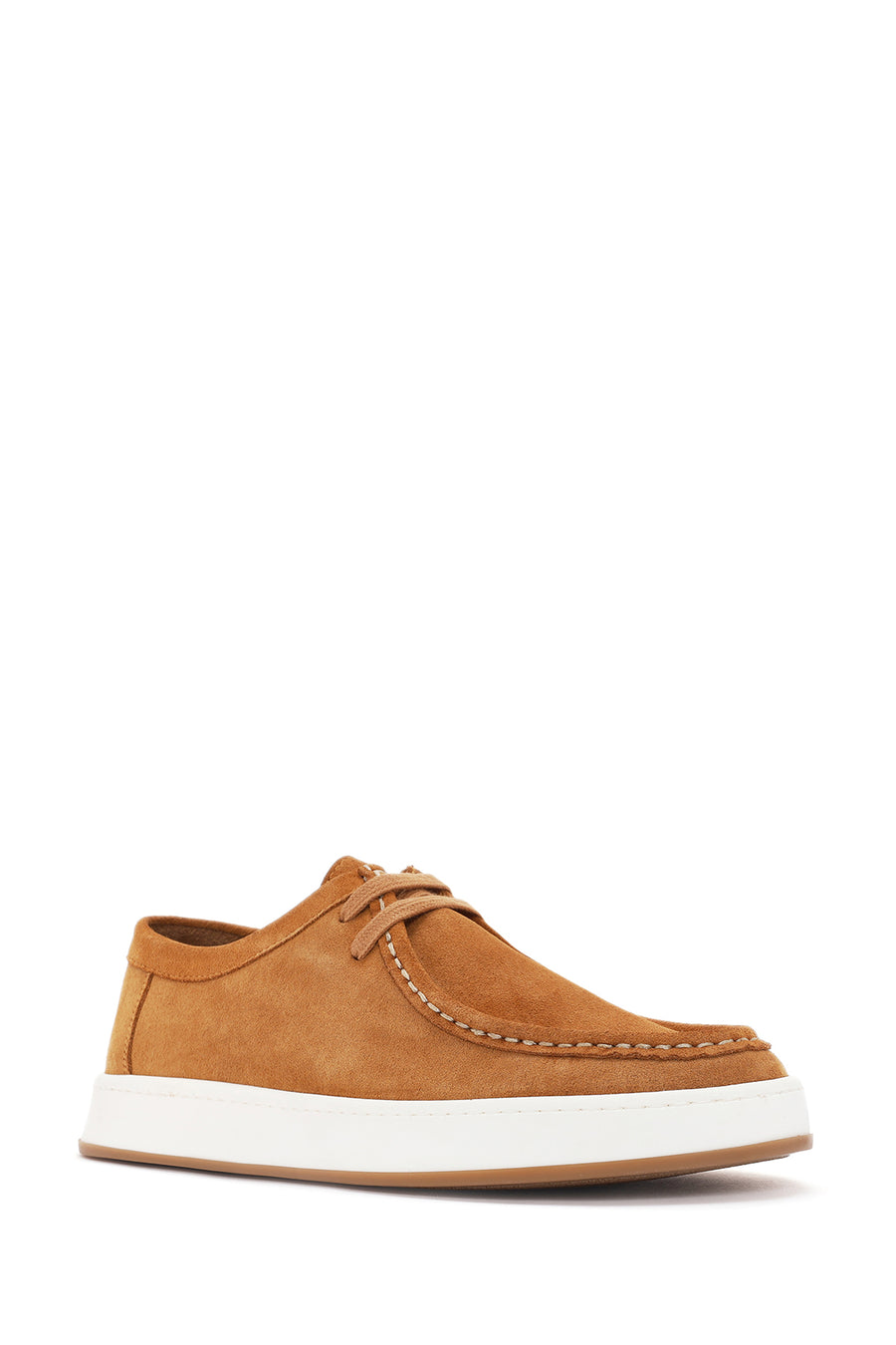 Men's Mustard Lace-Up Suede Leather Casual Shoes