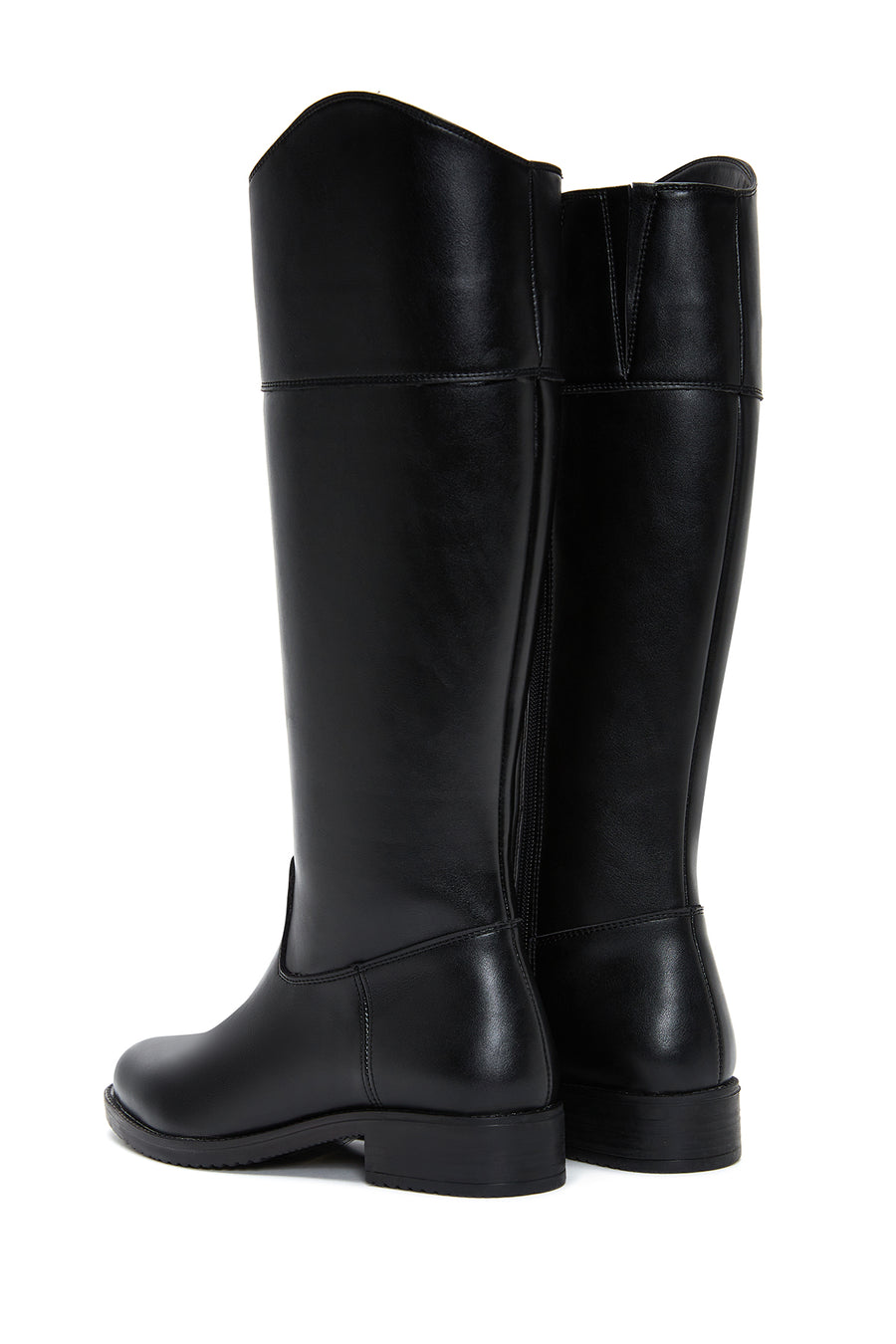 Women's Black Zippered Boots