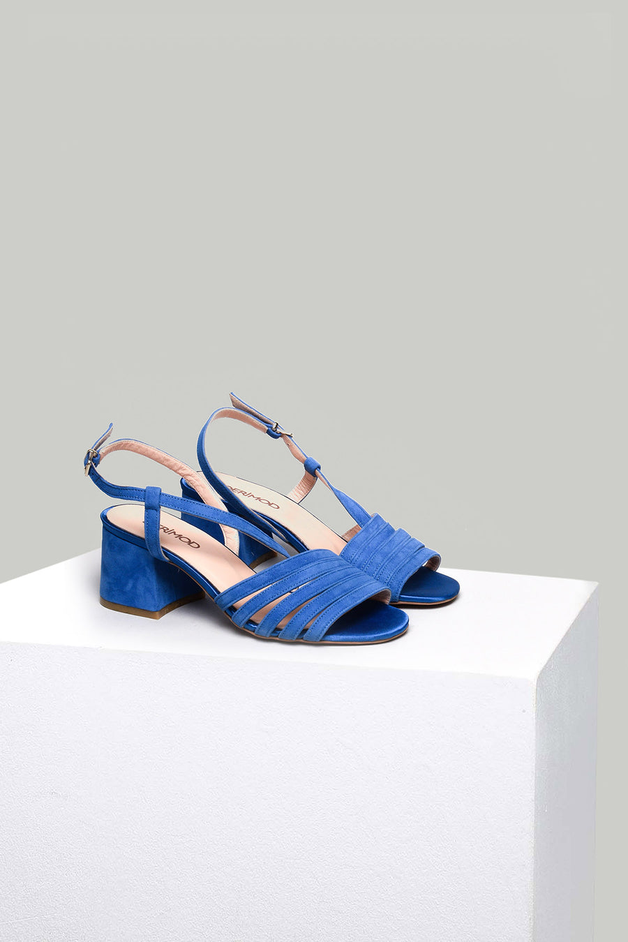 Women's Heeled Leather Sandals