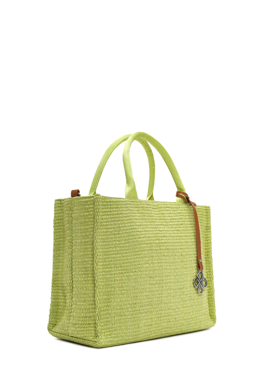 Women's Green Straw Handbag