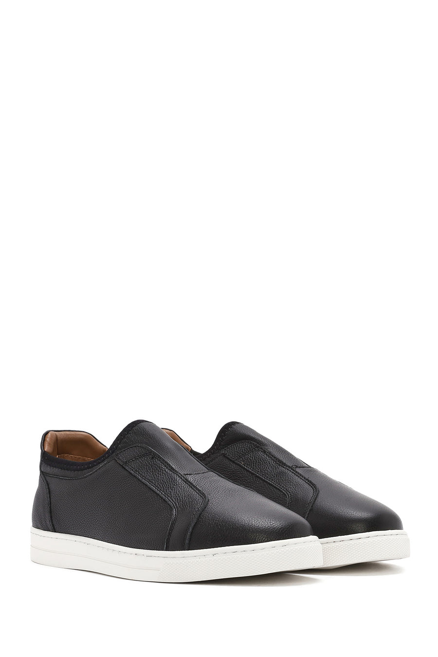 Men's Black Leather Sneaker