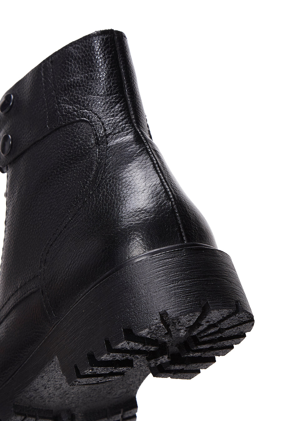 Men's Black Zippered Leather Casual Boots