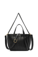 Women's Black Faux Leather Handbag | Derimod