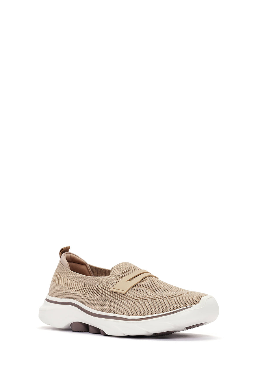 Derimod Zero Women's Beige Fabric Thick Soled Sneakers