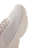 Women's Beige Thick Soled Fabric Sneaker | Derimod