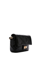 Women's Black Long Strap Quilted Shoulder Bag | Derimod