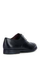 Geox Men's Black Decio Laced Leather Classic Shoes | Derimod