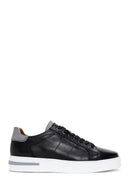 Men's Black Leather Sneaker | Derimod