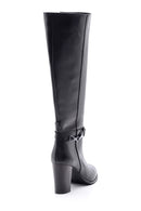 Women's Heeled Leather Boots | Derimod