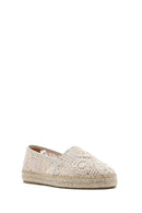 Women's Beige Fabric Espadrilles | Derimod