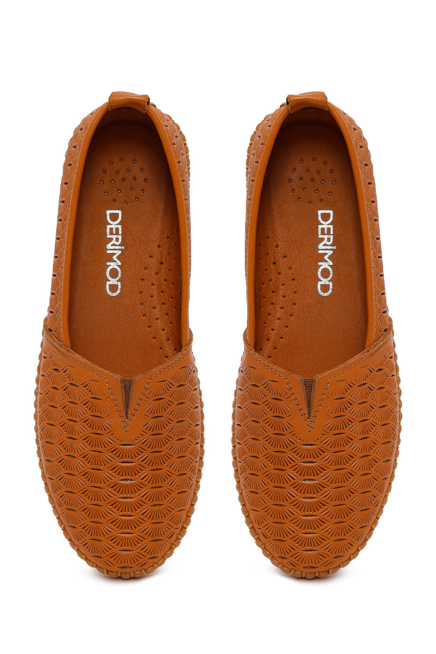 Kadın Taba Deri Konfor Loafer