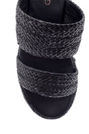 Women's Straw Knitted Slippers | Derimod