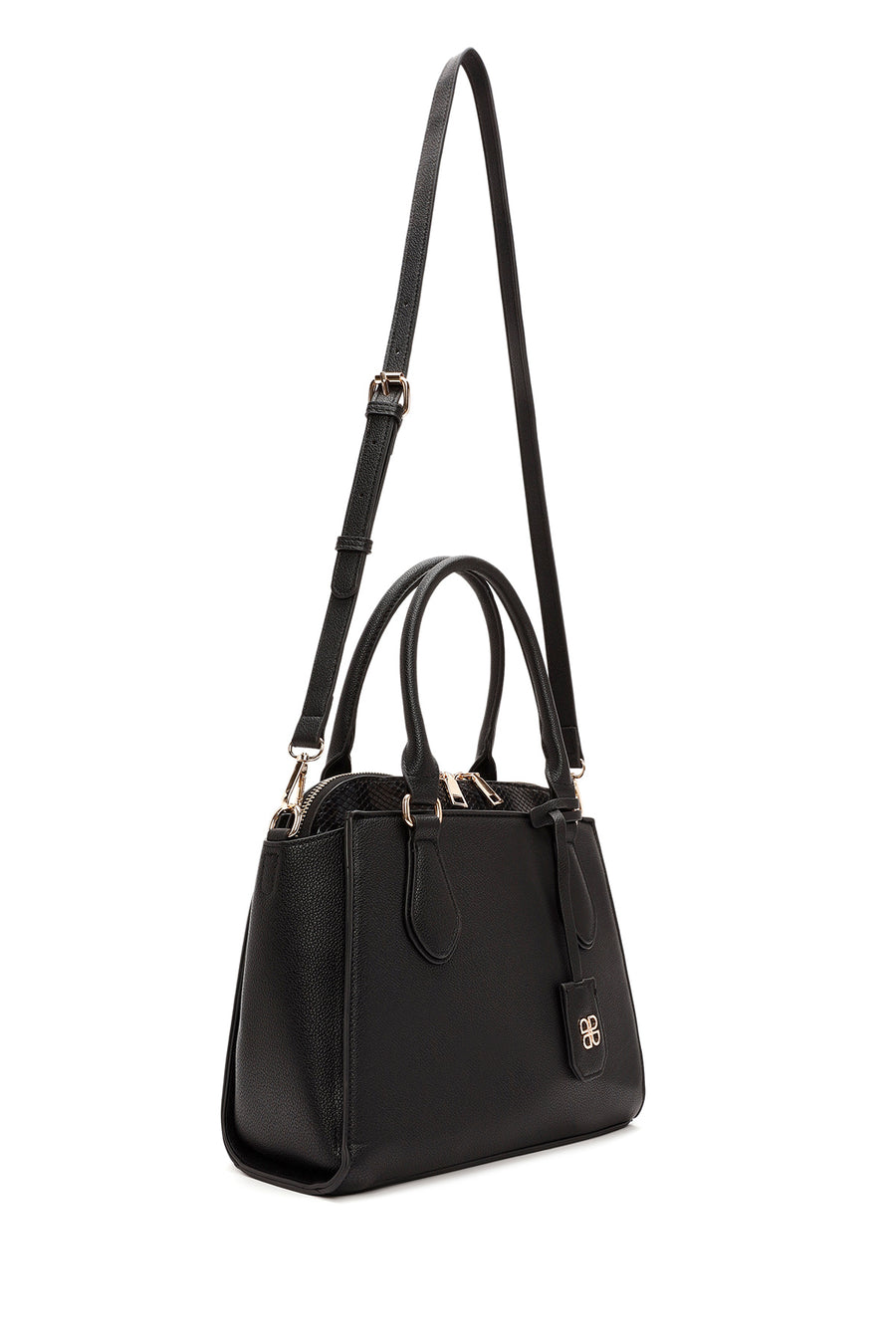 Women's Black Long Strap Shoulder Bag