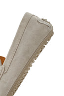 Men's Beige Suede Leather Loafer | Derimod