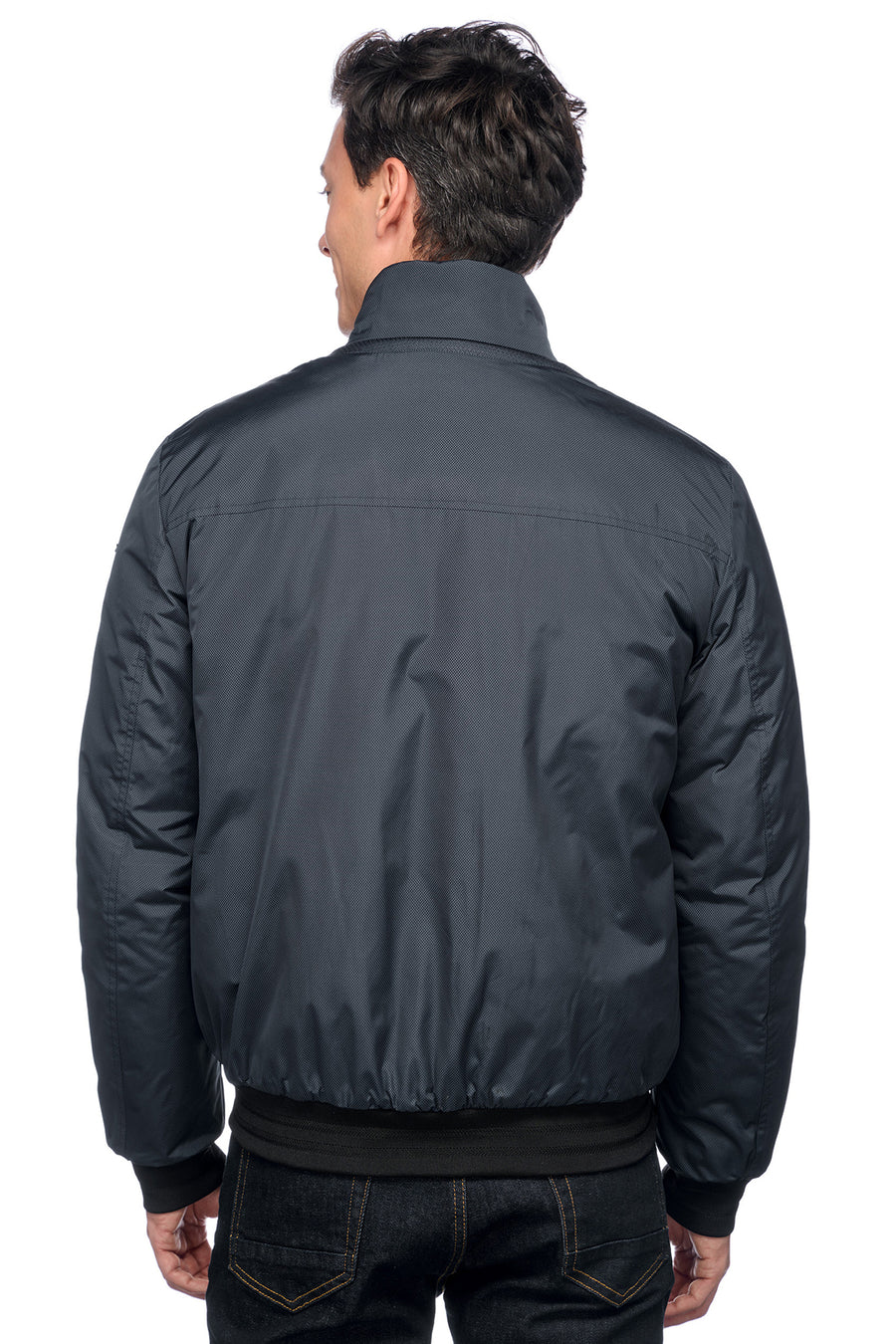 Geox Men's Navy Blue M Vincit Zippered Jacket
