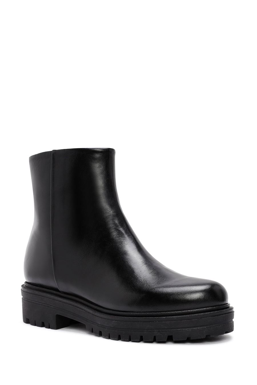Derimod Gritti Woman Black Zip Closure Leather Boots