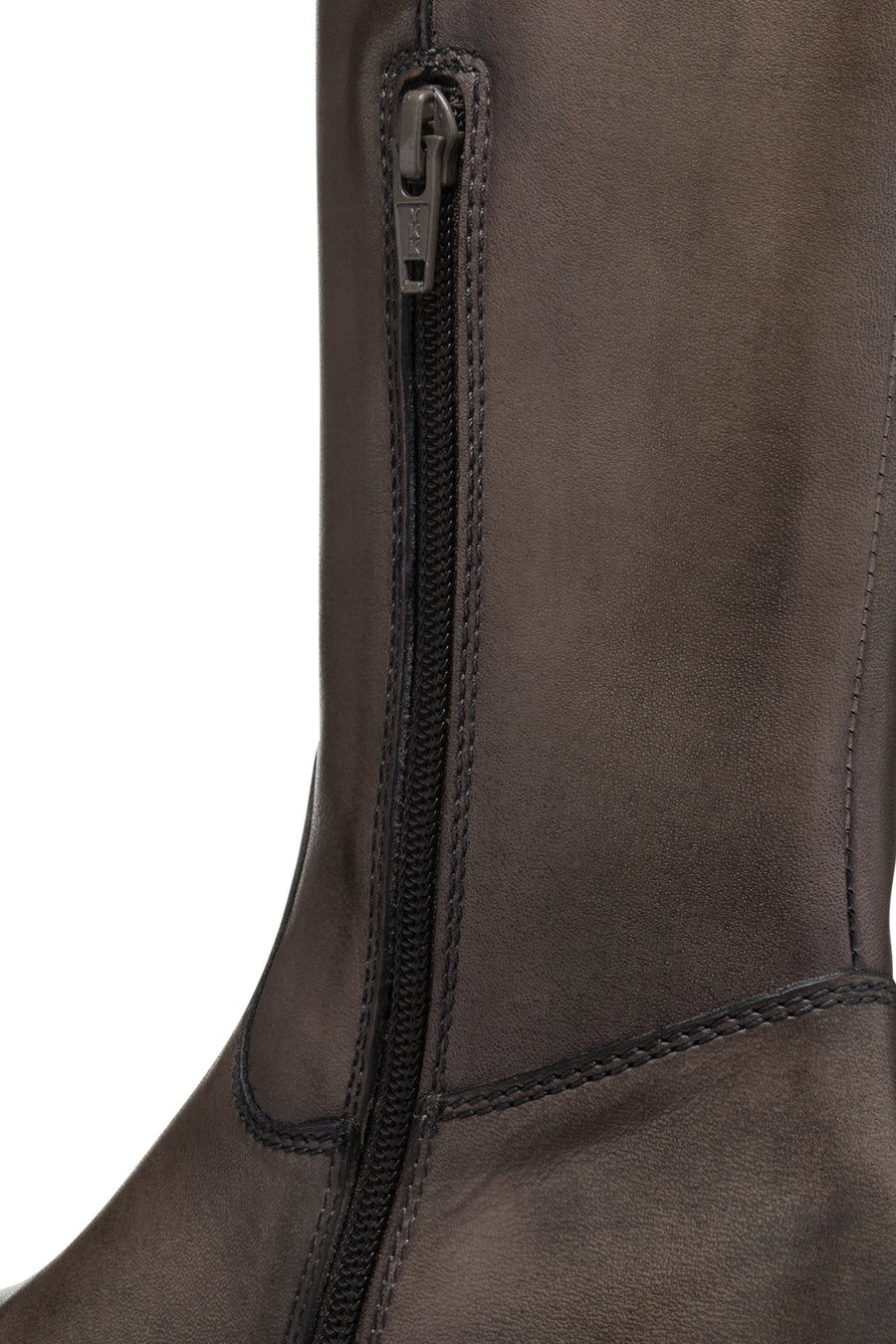 Geox Women's Brown Serilda Zippered Leather Boots