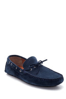 Erkek Lacivert Süet Deri Casual Loafer | Derimod