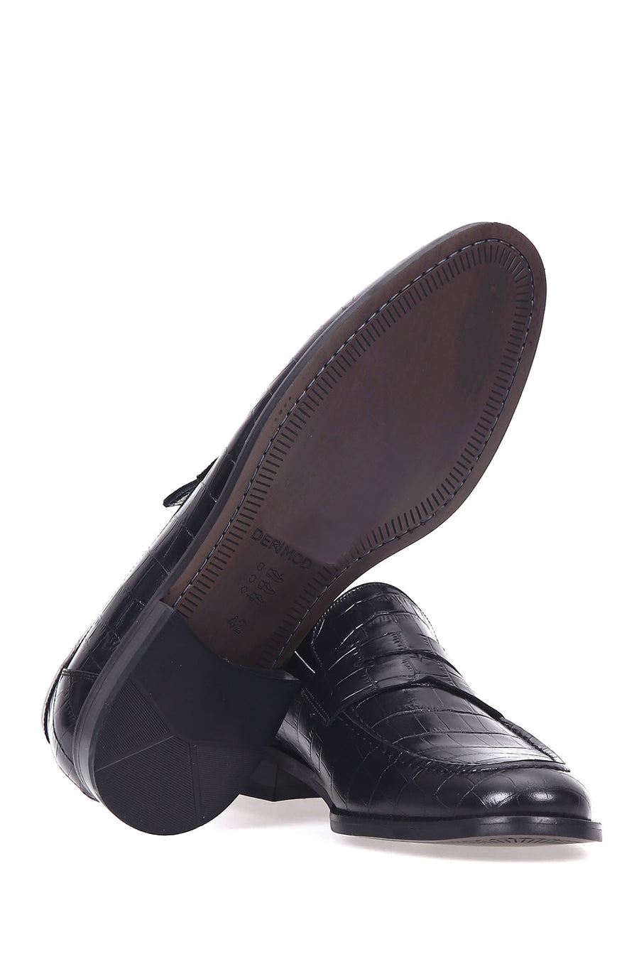 Crocodile Patterned Men's Shoes