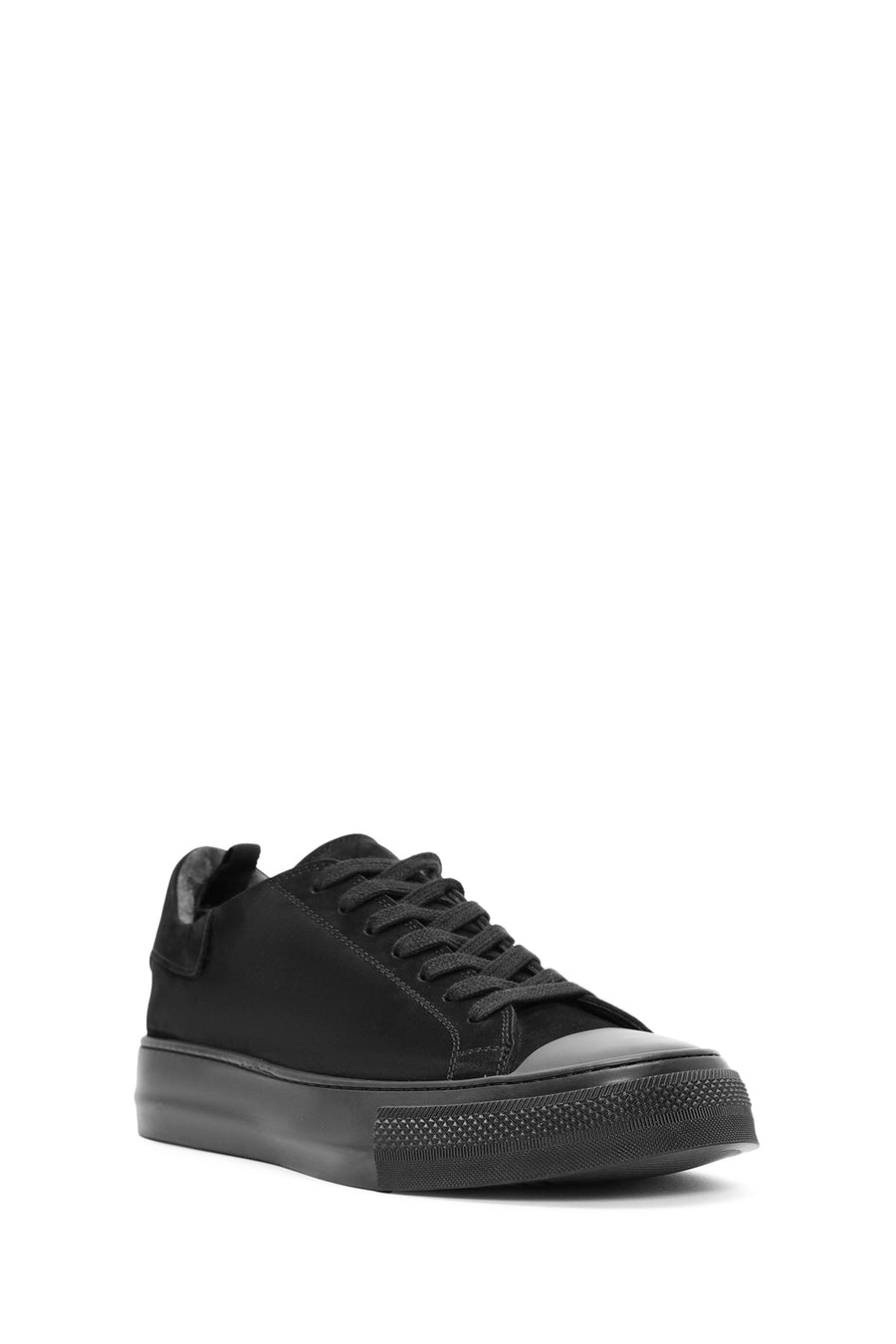 Erkek Siyah Bağcıklı Süet Deri Sneaker