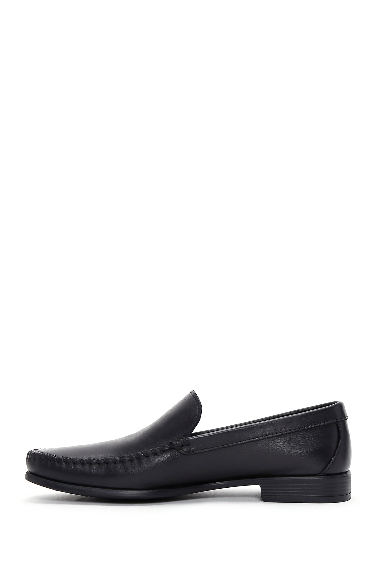 Erkek Siyah Deri Casual Loafer