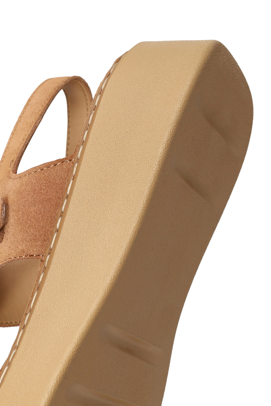 Woman Powder Thick-Soled Suede Comfort Sandal