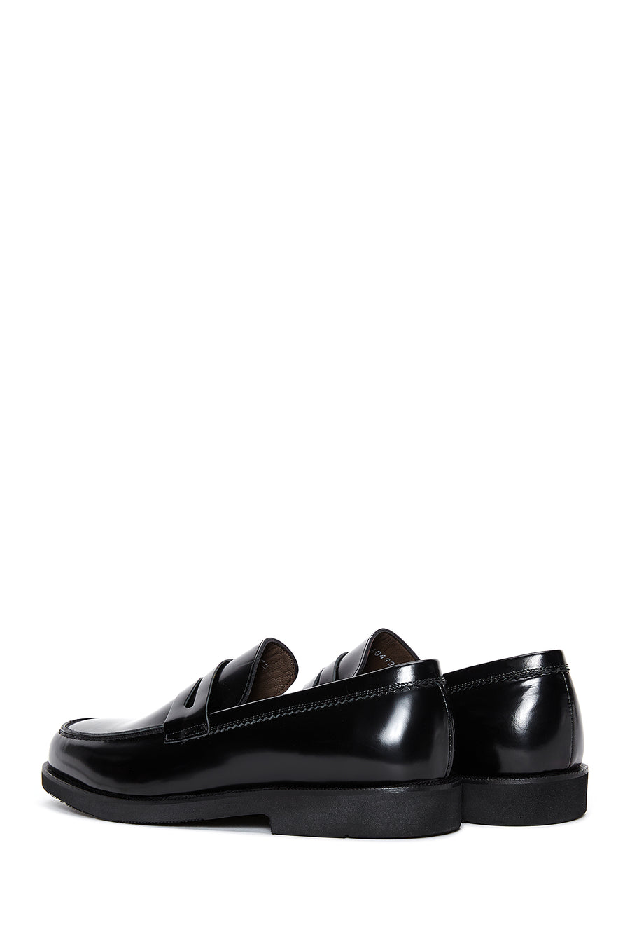 Erkek Siyah Rugan Deri Klasik Loafer