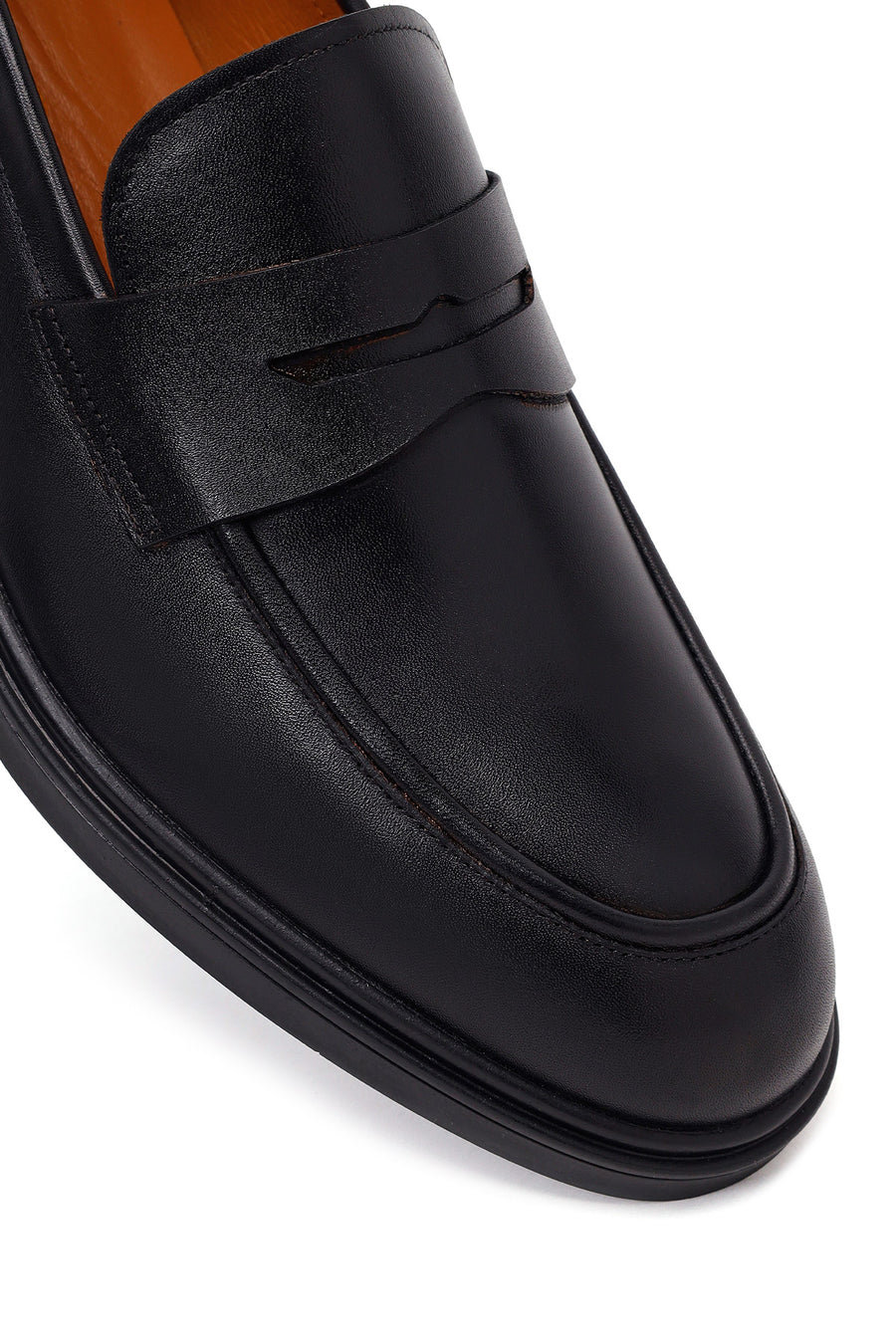 Erkek Siyah Deri Casual Loafer