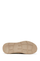 Men's Khaki Leather Sneaker | Derimod